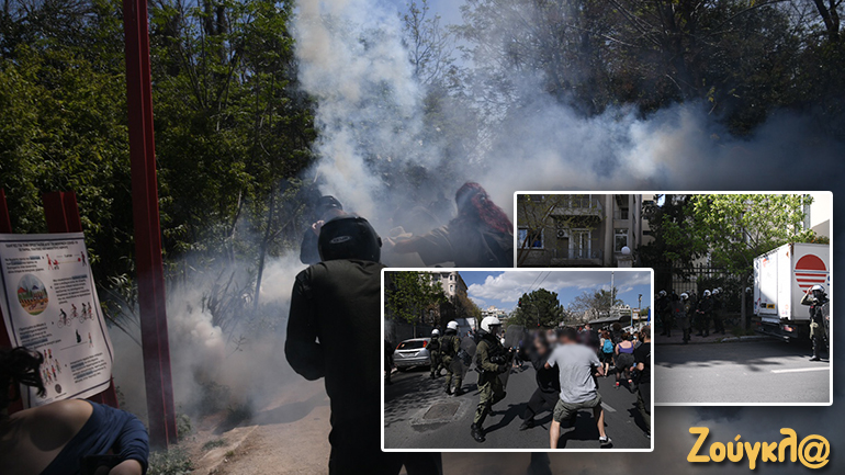 Ένταση στο κέντρο της Αθήνας – Χημικά και κυνηγητό στο Πεδίον του Άρεως