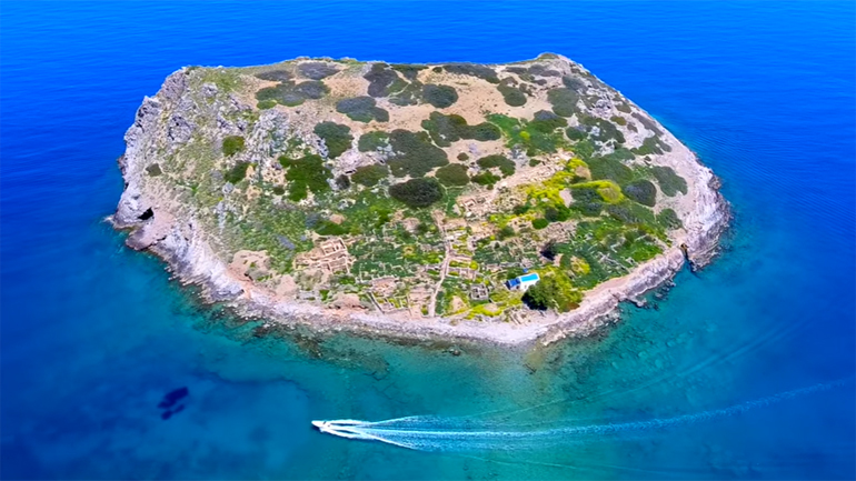 Μόχλος, το νησάκι των Μινωιτών αποκαλύπτεται από ψηλά