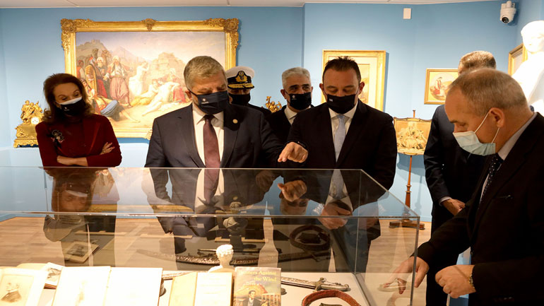 Εγκαίνια της έκθεσης για τους Αμερικανούς Φιλέλληνες στο νέο Μουσείο Φιλελληνισμού