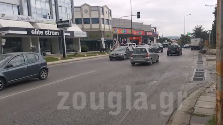 Το σημείο της συμπλοκής με τους αστυνομικούς στην Εκάλη