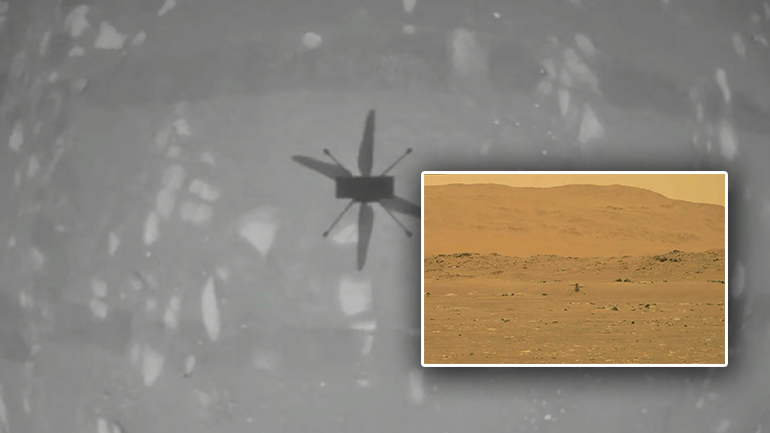 Ιστορική πρώτη πτήση στον Άρη για το ρομποτικό ελικόπτερο “Ingenuity” της NASA