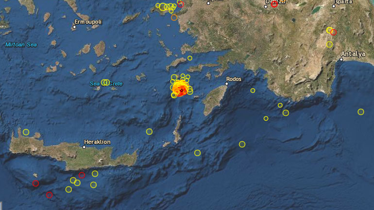 Σεισμός 3,7 Ρίχτερ στην Τήλο