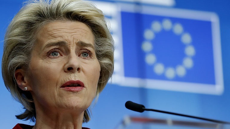 Φον Ντερ Λάιεν: «Καλωσορίζω την ανακοίνωση του EMA για την ασφάλεια του εμβολίου Johnson & Johnson»