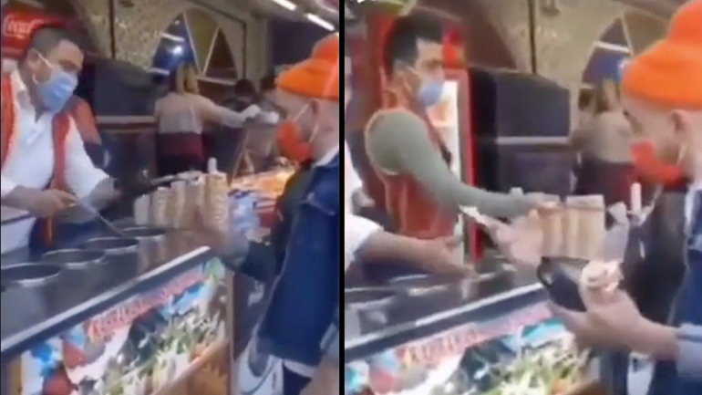 Πελάτης παίρνει εκδίκηση από τον παγωτατζή