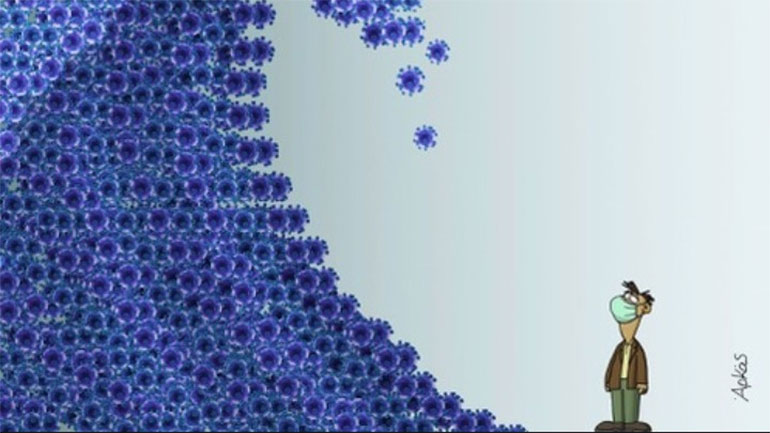 «Από απόσταση»: Έργα του Αρκά για τον κορωνοϊό, στην Ελληνογερμανική Αγωγή