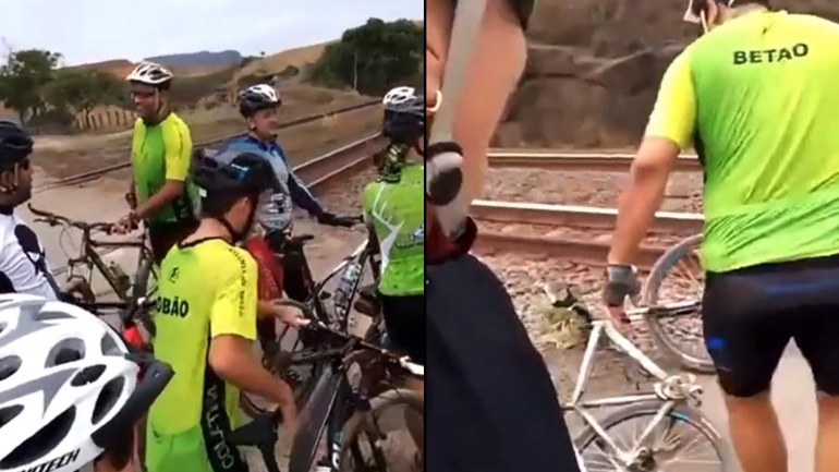 Ήθελαν να χαιρετίσουν το τρένο