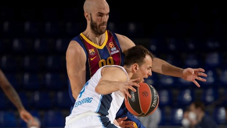 «Έσπασε» την έδρα της Μπαρτσελόνα με 76-74 η Ζενίτ