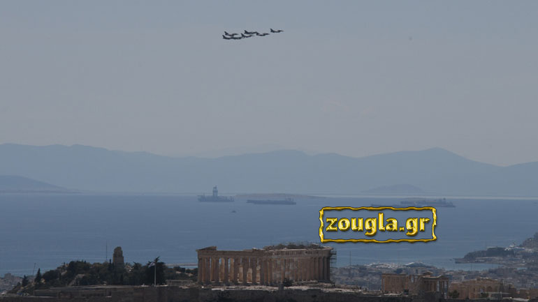 Μαχητικά αεροσκάφη πάνω από την Ακρόπολη!
