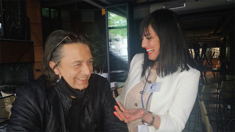 Ο Γιάννης Κότσιρας με τη Χρύσα Τσακαλοπούλου