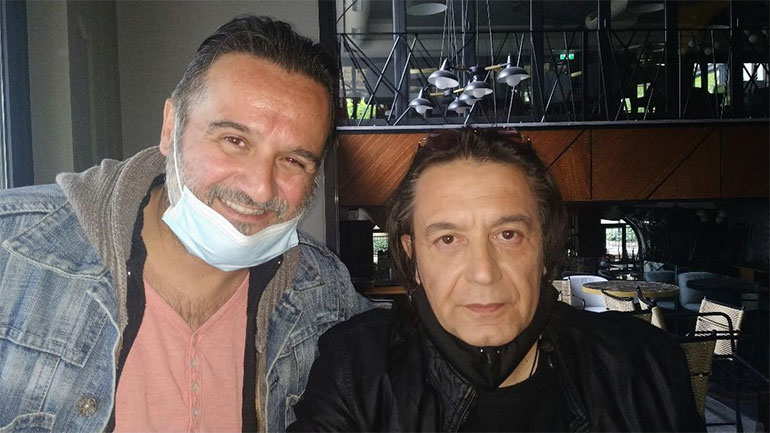 Ο Γιάννης Κότσιρας με τον Λεωνίδα Τούσια, ιδιοκτήτη του site edessaikos kosmos.gr