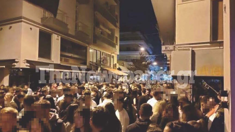Κορωνοπάρτι στο κέντρο του Βόλου