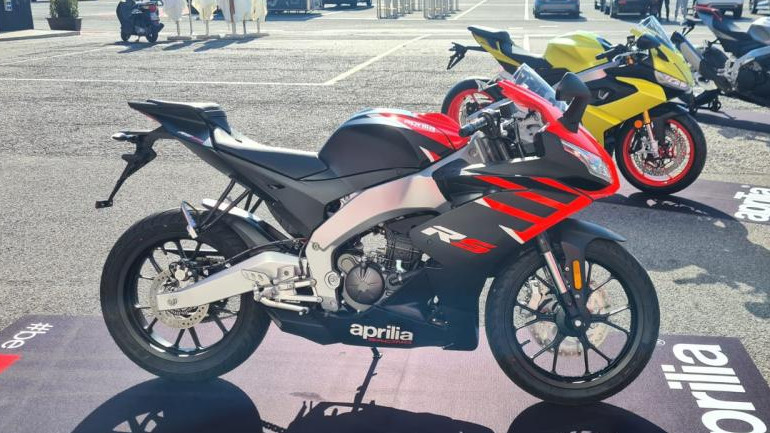 Και το RS125 ήταν σε πρώτο πλάνο στη γιορτή της Aprilia.