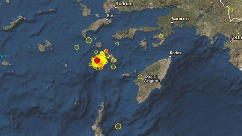 Σεισμός 3,4 Ρίχτερ στη Νίσυρο