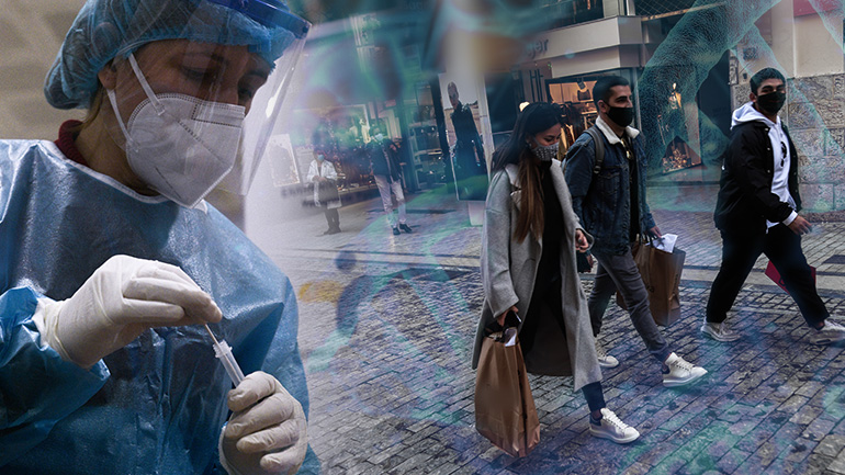 Καταμετρήθηκαν 2.781 κρούσματα σε 24 ώρες – 805 διασωληνωμένοι – 63 νέοι θάνατοι