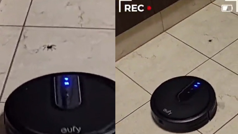 Ρομποτική σκούπα σε επικίνδυνη αποστολή