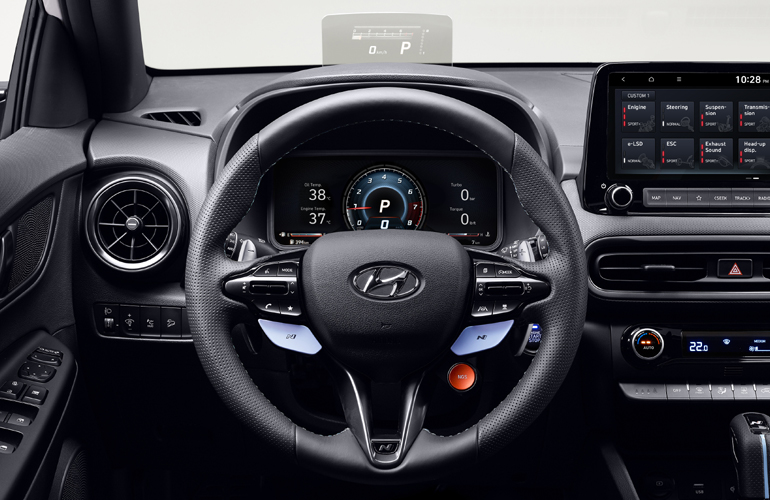 Η Hyundai έχει προικίσει το Kona N με τα πιο προηγμένα συστήματα.