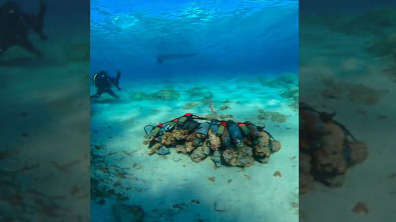 Εξουδετερώθηκαν βλήματα του Β΄ Παγκοσμίου Πολέμου στον κόλπο της Μονεμβασιάς