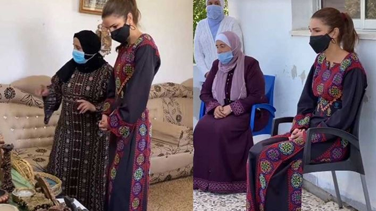 Βασίλισσα Ράνια: Εντυπωσίασε φορώντας παραδοσιακό έθνικ φόρεμα με παλαιστινιακό κέντημα
