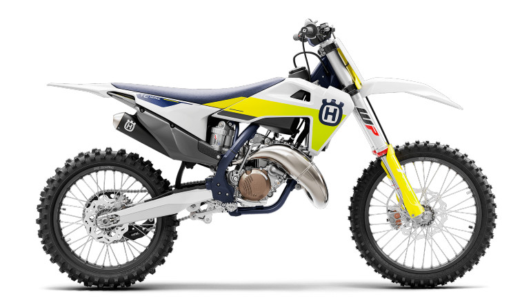 Το δίχρονο TC125 με πολύ λεπτή σιλουέτα και υψηλού επιπέδου αναρτήσεις.