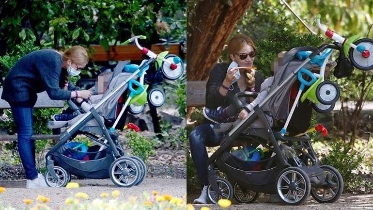 Ιωάννα Παππά: Βόλτα στον Εθνικό Κήπο με τον γιο της