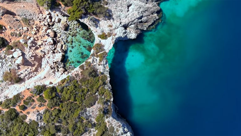 Η ομορφιά του Κορινθιακού Κόλπου από ψηλά