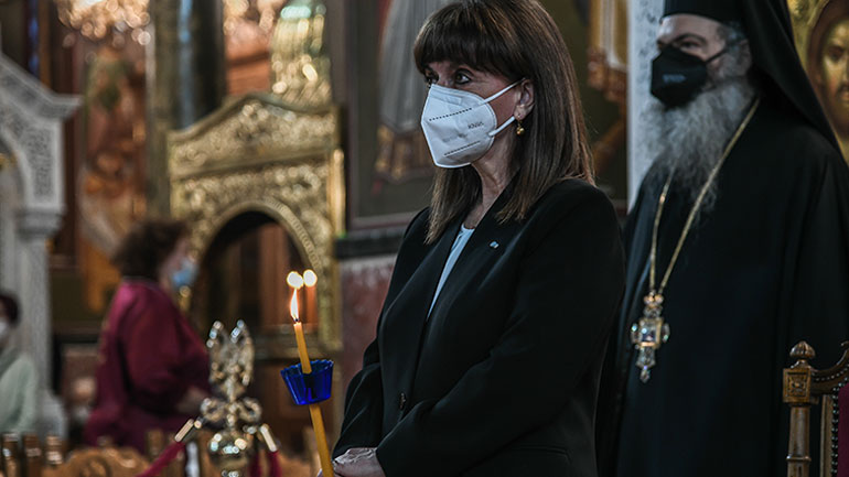 Μήνυμα αισιοδοξίας, υπερηφάνειας και αποφασιστικότητας της ΠτΔ Κ. Σακελλαροπούλου από τη Λήμνο