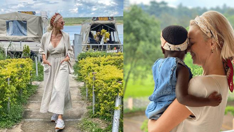 H Χριστίνα Κοντοβά πέρασε το Πάσχα στην Ουγκάντα μαζί με την κόρη της Ada