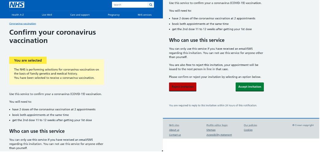 Ένα παράδειγμα phishing email εκ μέρους του Εθνικού Συστήματος Υγείας του Ηνωμένου Βασιλείου