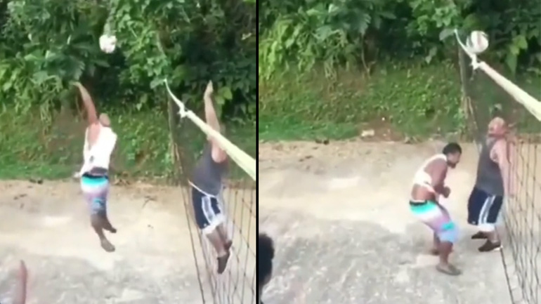 Εξαιρετική βολή στο βόλεϊ