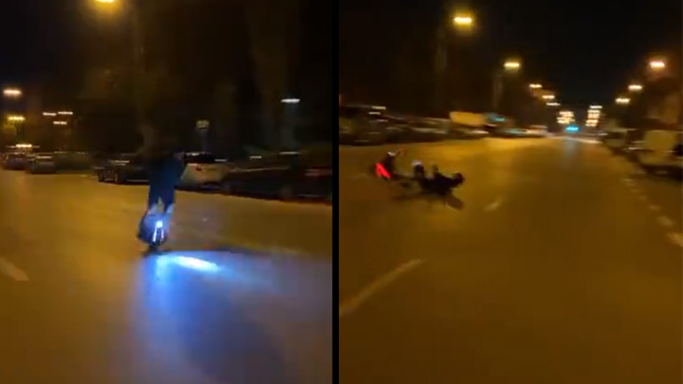 Πτώση από μονόκυκλο με 60 χλμ./ώρα