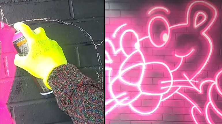 Νέον ροζ πάνθηρας