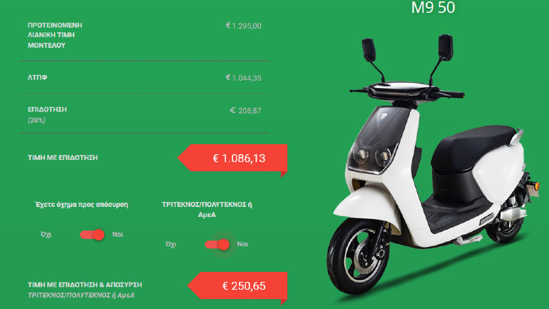 Η τιμή με όλες τις επιδοτήσεις είναι εκπληκτική!