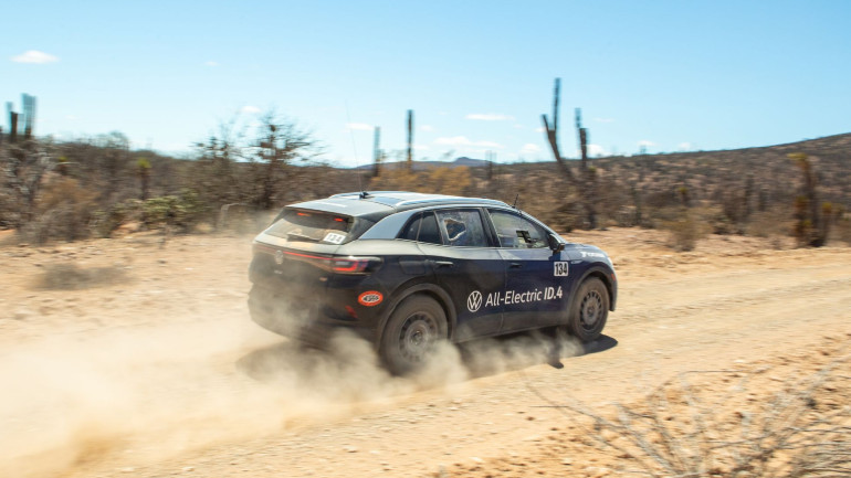 Χωρίς να αντιμετωπίσει πρόβλημα ολοκλήρωσε τον σκληρό αγώνα το ID.4.