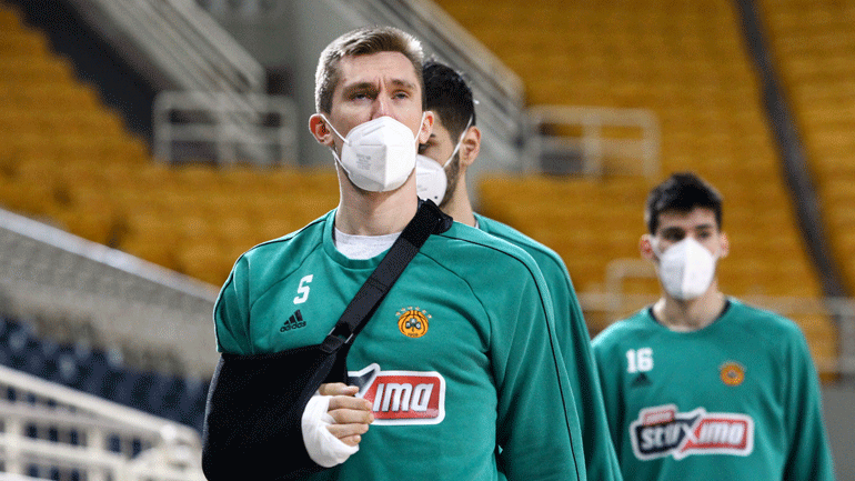 Παναθηναϊκός: Έβγαλε μέρος της προπόνησης ο Τι Τζέι Μπρέι, ατομικό ο Χεζόνια