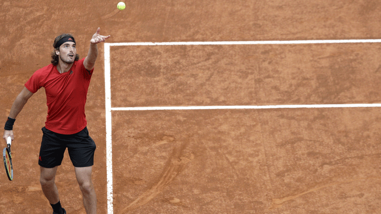 Όπεν Ρώμης: Το Σάββατο στις 12.00 η συνέχεια του αγώνα ανάμεσα στον Τσιτσιπά και τον Τζόκοβιτς