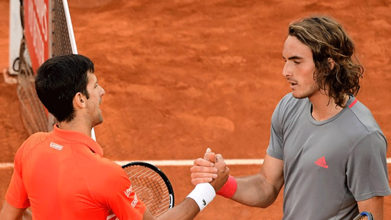 Νέα διακοπή στον προημιτελικό του Τσιτσιπά με τον Τζόκοβιτς στη Ρώμη – Κατέκτησε το πρώτο σετ ο «Στεφ»