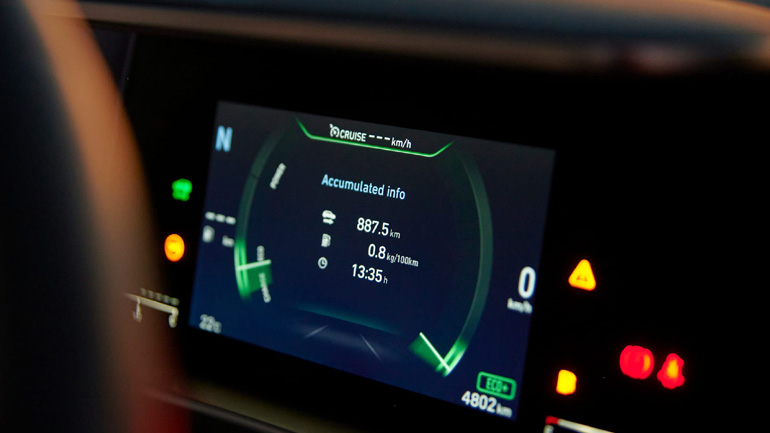 Με ένα γέμισμα έκανε 887,5 χιλιόμετρα.