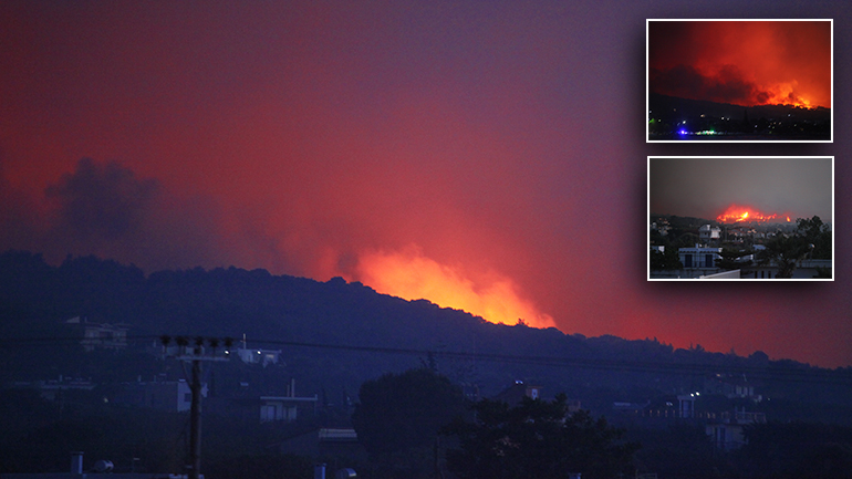 Εκκενώνονται και άλλοι οικισμοί στο μέτωπο της πυρκαγιάς