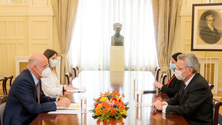 Συνάντηση Ν. Δένδια με τον Τζ. Πάιατ