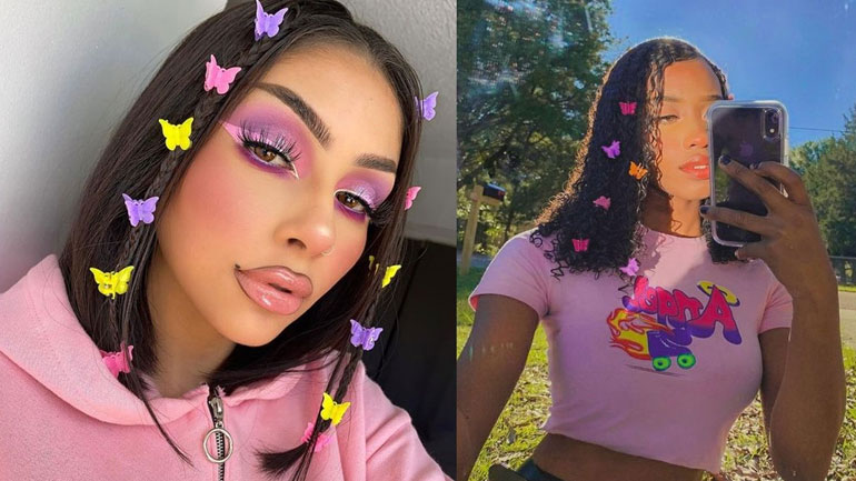 Butterfly clips: Τα girly hair items από τα ΄90s που έρχονται ξανά στο προσκήνιο