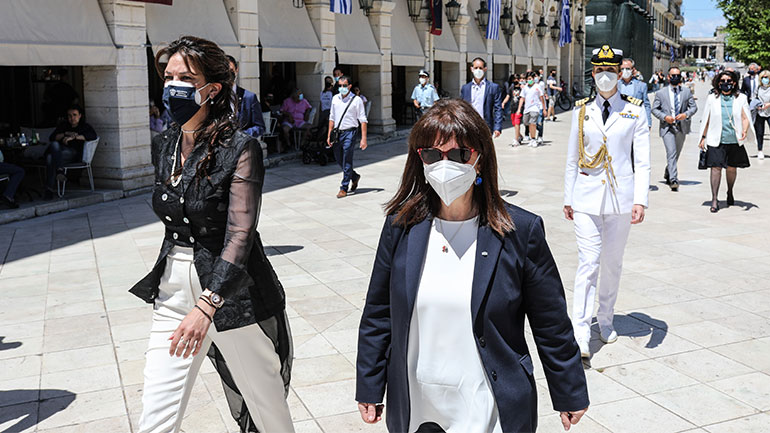 Κ. Σακελλαροπούλου: Ανακηρύχθηκε επίτιμη δημότης Κέρκυρας