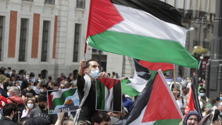 Διαδήλωση στο Λονδίνο υπέρ των Παλαιστινίων