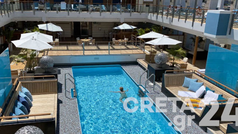 Ηράκλειο: Αναχωρεί το δεύτερο κρουαζιερόπλοιο της σεζόν – Δείτε τους πολυτελείς χώρους του Ηράκλειο: Αναχωρεί το δεύτερο κρουαζιερόπλοιο της σεζόν – Δείτε τους πολυτελείς χώρους του