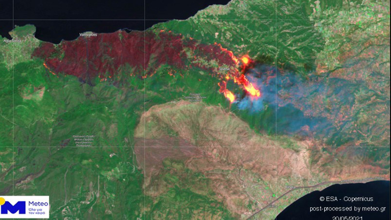 Η καταστροφή των Γερανείων Ορέων από την πυρκαγιά της 19ης Μαΐου 2021