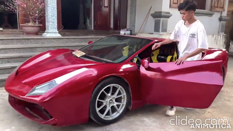 Νεαρός κατασκεύασε μια Ferrari 488 GTB