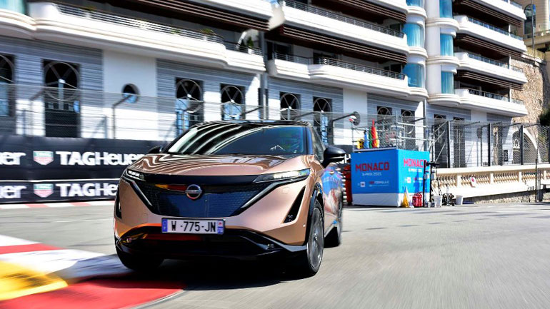 Η πρώτη βόλτα του ηλεκτρικού Ariya στους «χλιδάτους» δρόμους του Πριγκιπάτου στο Μονακό