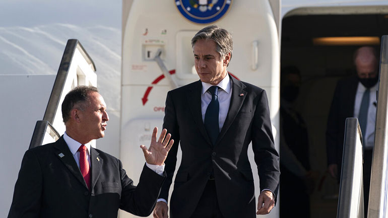 Στο Ισραήλ ο Μπλίνκεν σε μια προσπάθεια να εδραιωθεί η εκεχειρία μεταξύ του εβραϊκού κράτους και των Παλαιστινίων