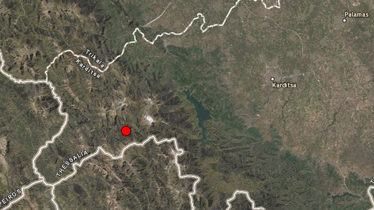 Σεισμός 3,6 Ρίχτερ κοντά στην Καρδίτσα