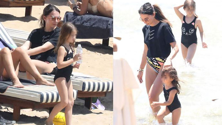 Ολυμπία Χοψονίδου-Βασίλης Σπανούλης: Οι πρώτες βουτιές με τα παιδιά τους στη Βουλιαγμένη