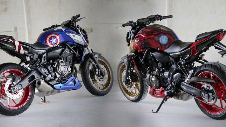 Τα δύο Yamaha MT-07 είναι μοντέλα του 2019.